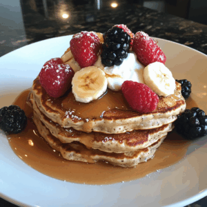 Banana Protein Pancakes with Cottage Cheese