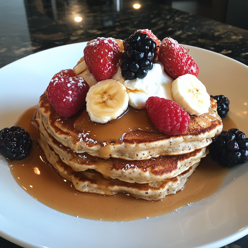 Banana Protein Pancakes with Cottage Cheese