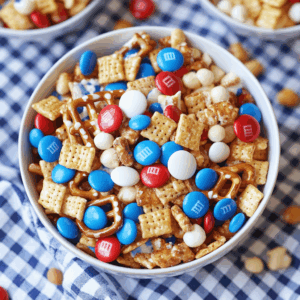 Red, White & Blue Snack Mix