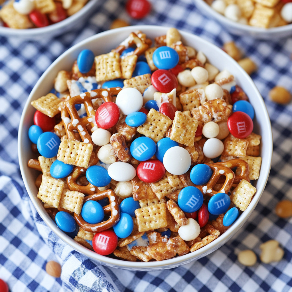 Red, White & Blue Snack Mix