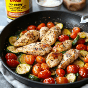 One-Pan Garlic Butter Chicken & Veggie Skillet