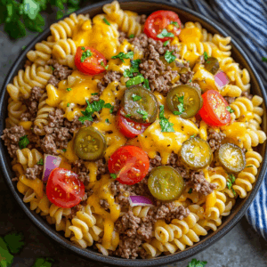 Cheeseburger Pasta Salad