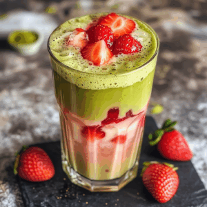 Strawberry Matcha Latte