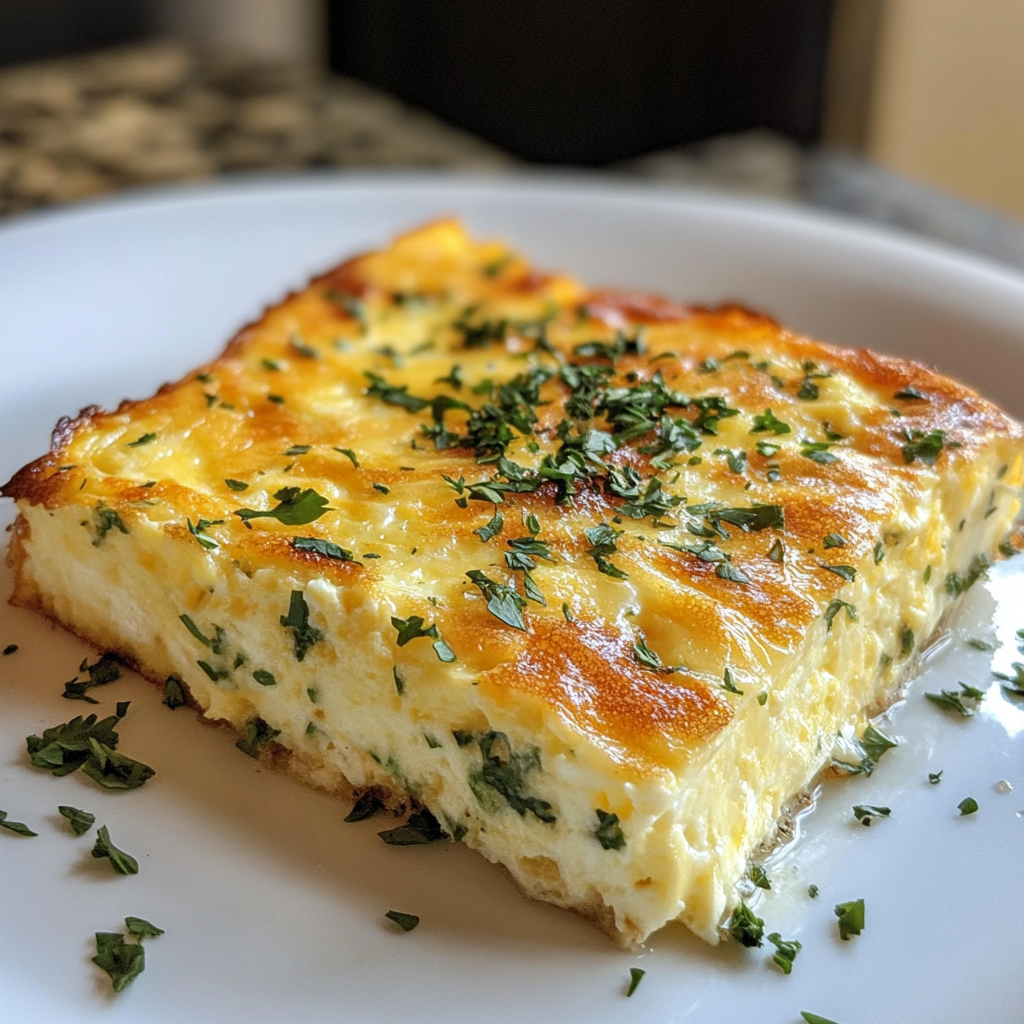 Keto Cheese and Herb Frittata