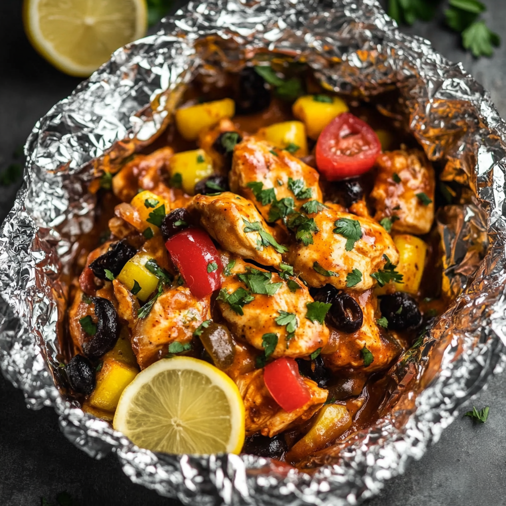 Santa Fe Chicken Foil Packets