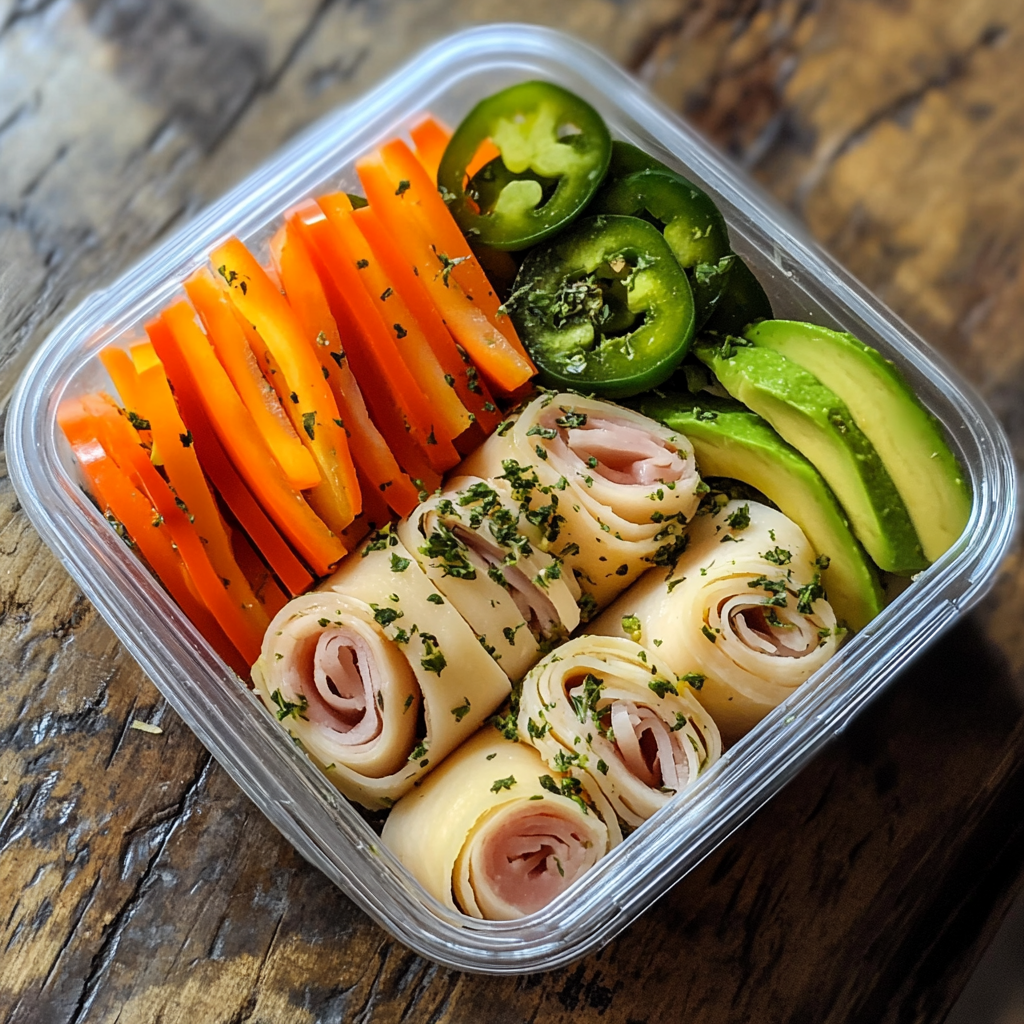 Keto Deli Roll-Up Lunch Box