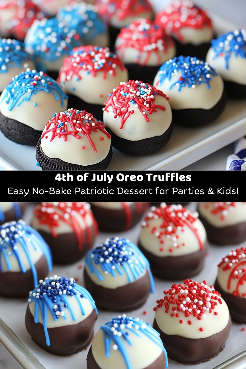 4th of July Oreo Truffles