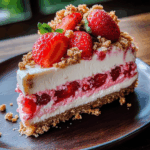 Berrylicious Strawberry Crunch Cheese Cake