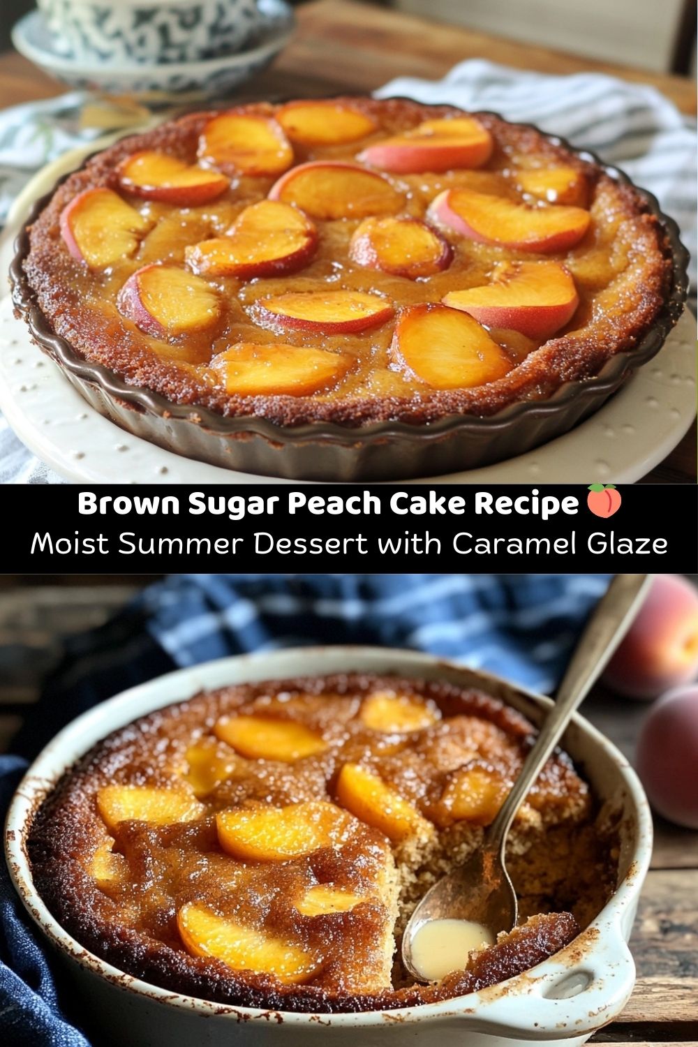 Brown Sugar Peach Cake