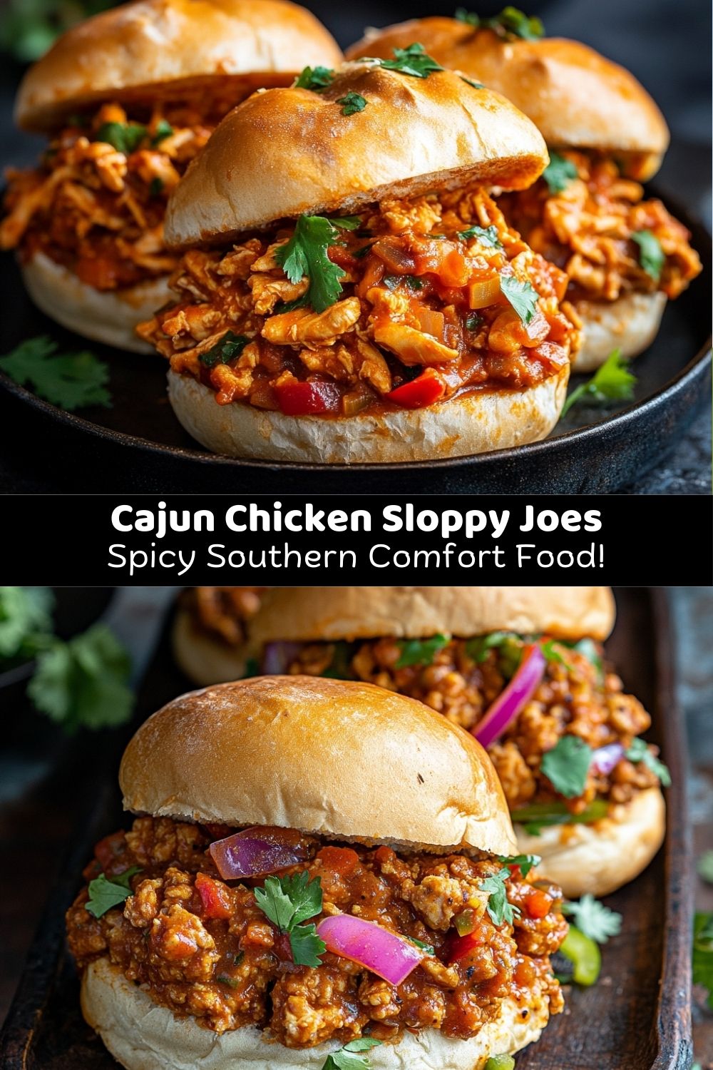 Delicious Cajun Chicken Sloppy Joes
