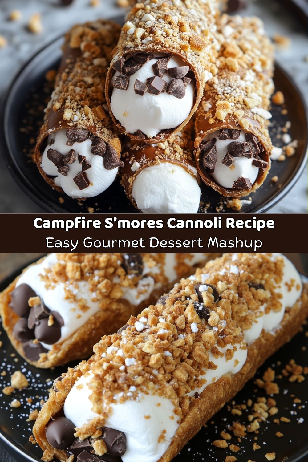 Campfire S’mores Cannoli