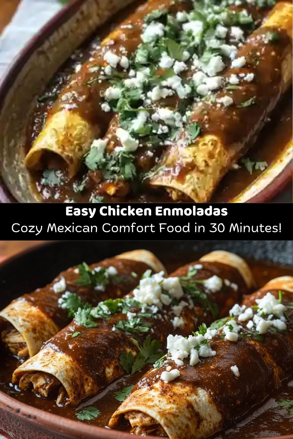Easy Chicken Enmoladas