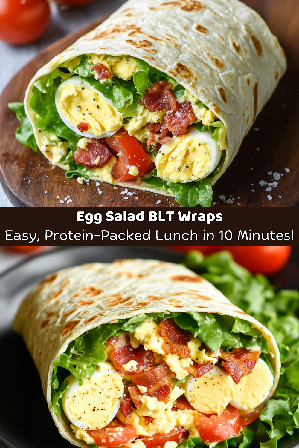 Egg Salad BLT Wraps