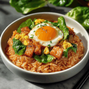 Fried Rice with Egg and Lettuce!