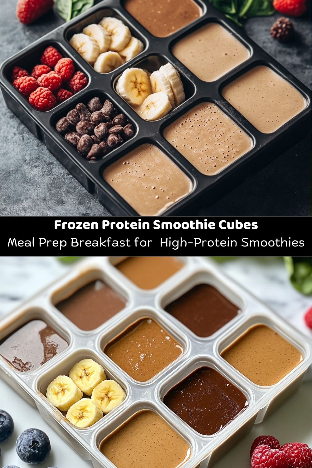 Frozen Protein Smoothie Cubes