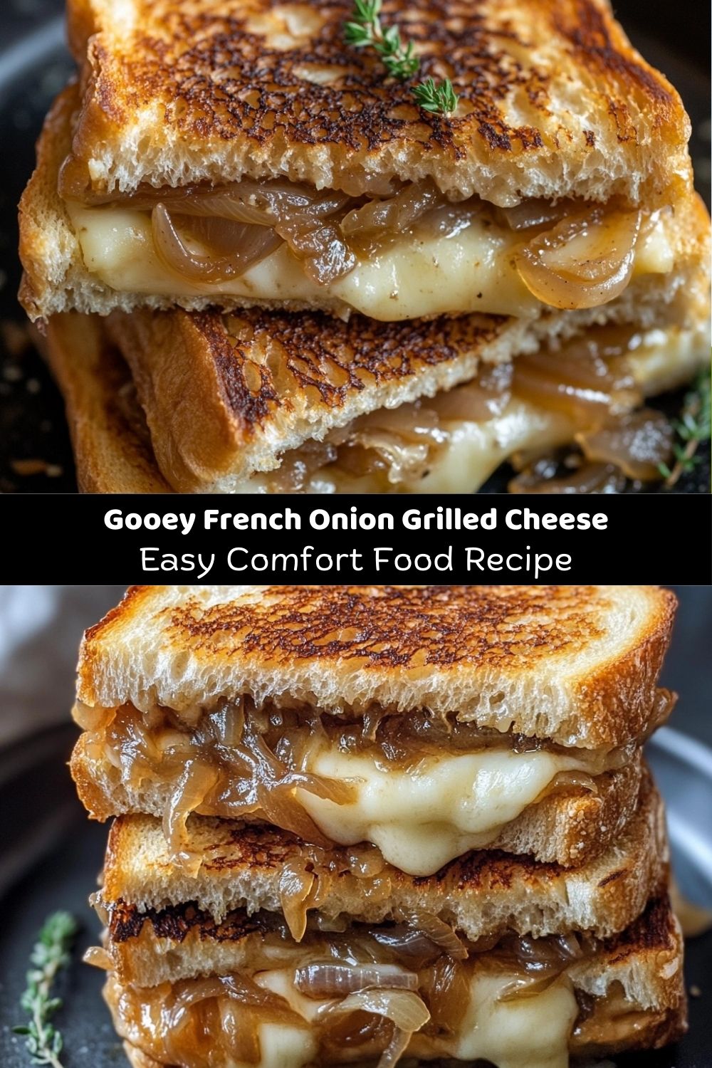 Gooey French Onion Grilled Cheese
