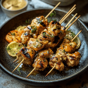 Grilled Cowboy Butter Chicken Skewers