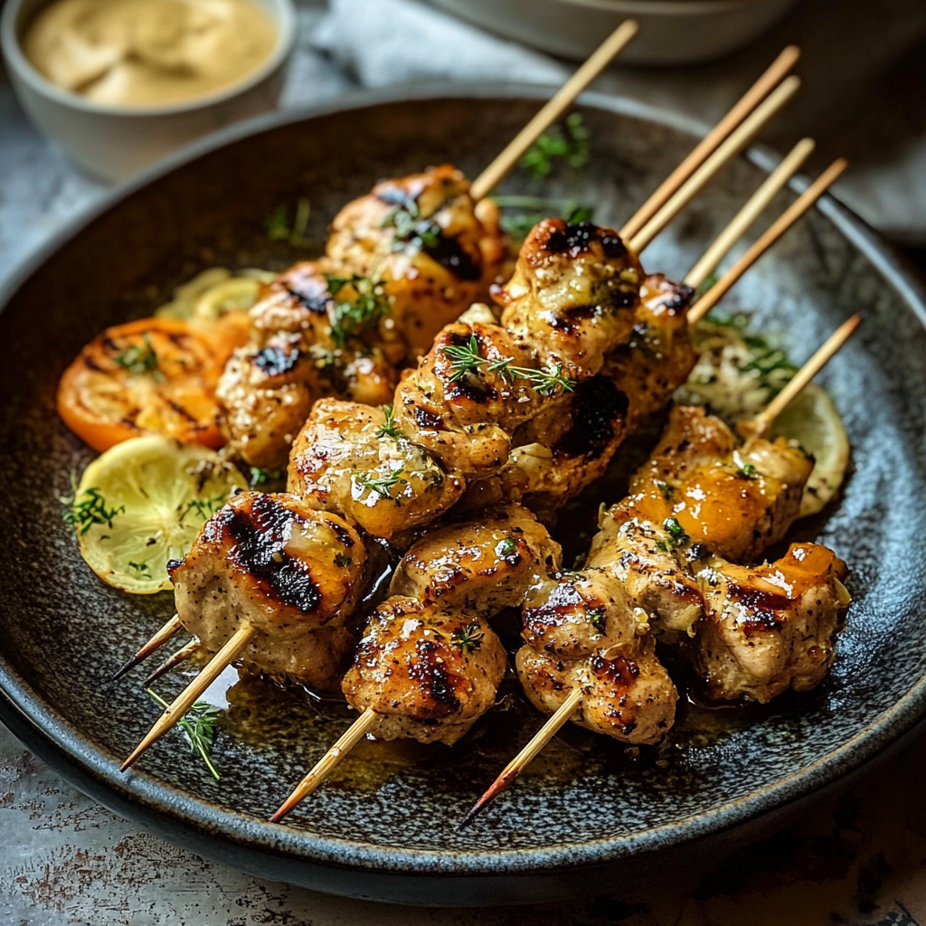 Grilled Cowboy Butter Chicken Skewers