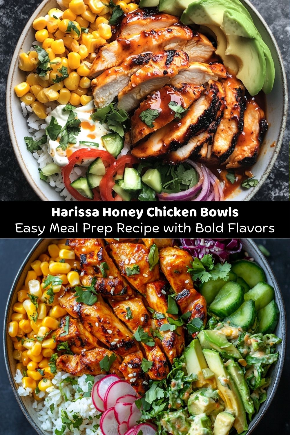 Harissa Honey Chicken Bowls