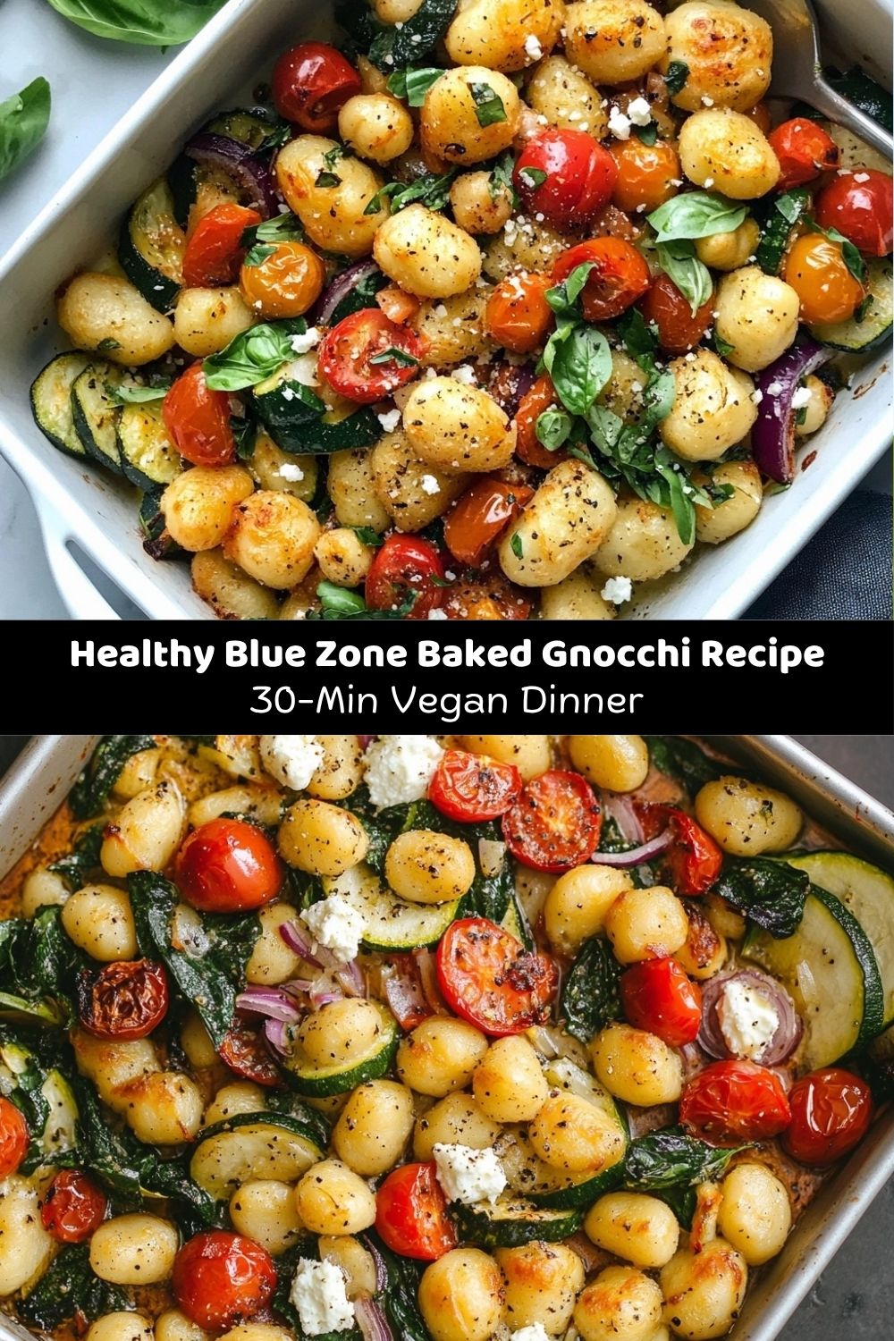 Healthy Blue Zone Baked Gnocchi