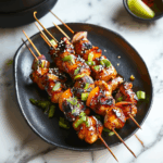 Honey Garlic Asian Chicken Kabobs