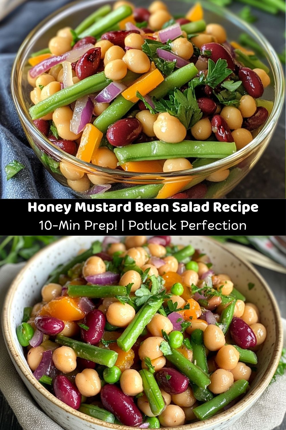 Honey Mustard Bean Salad