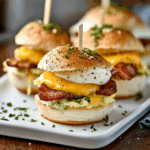 Keto Bacon, Egg, & Cheese Sliders