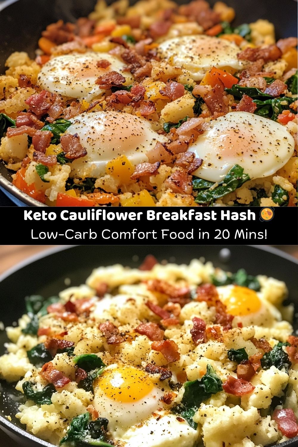 Keto Cauliflower Breakfast Hash!