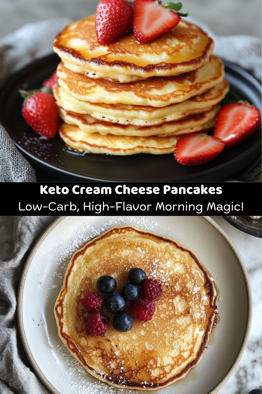 Keto Cream Cheese Pancakes!