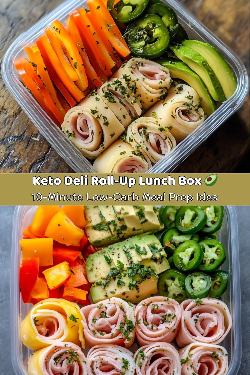 Keto Deli Roll-Up Lunch Box