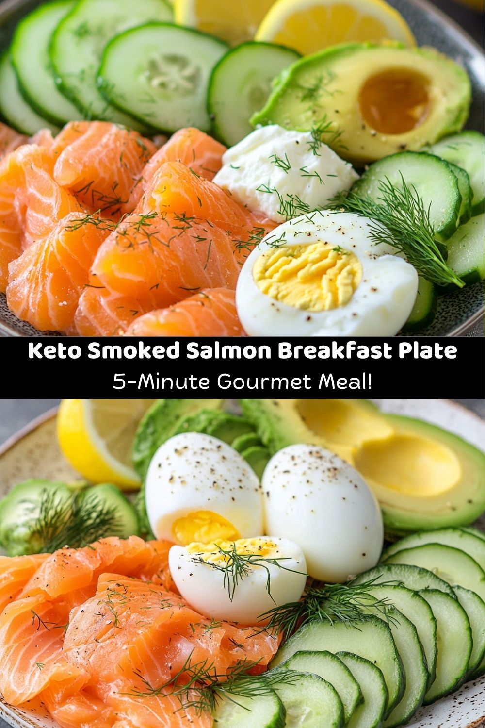 Keto Smoked Salmon Breakfast Plate