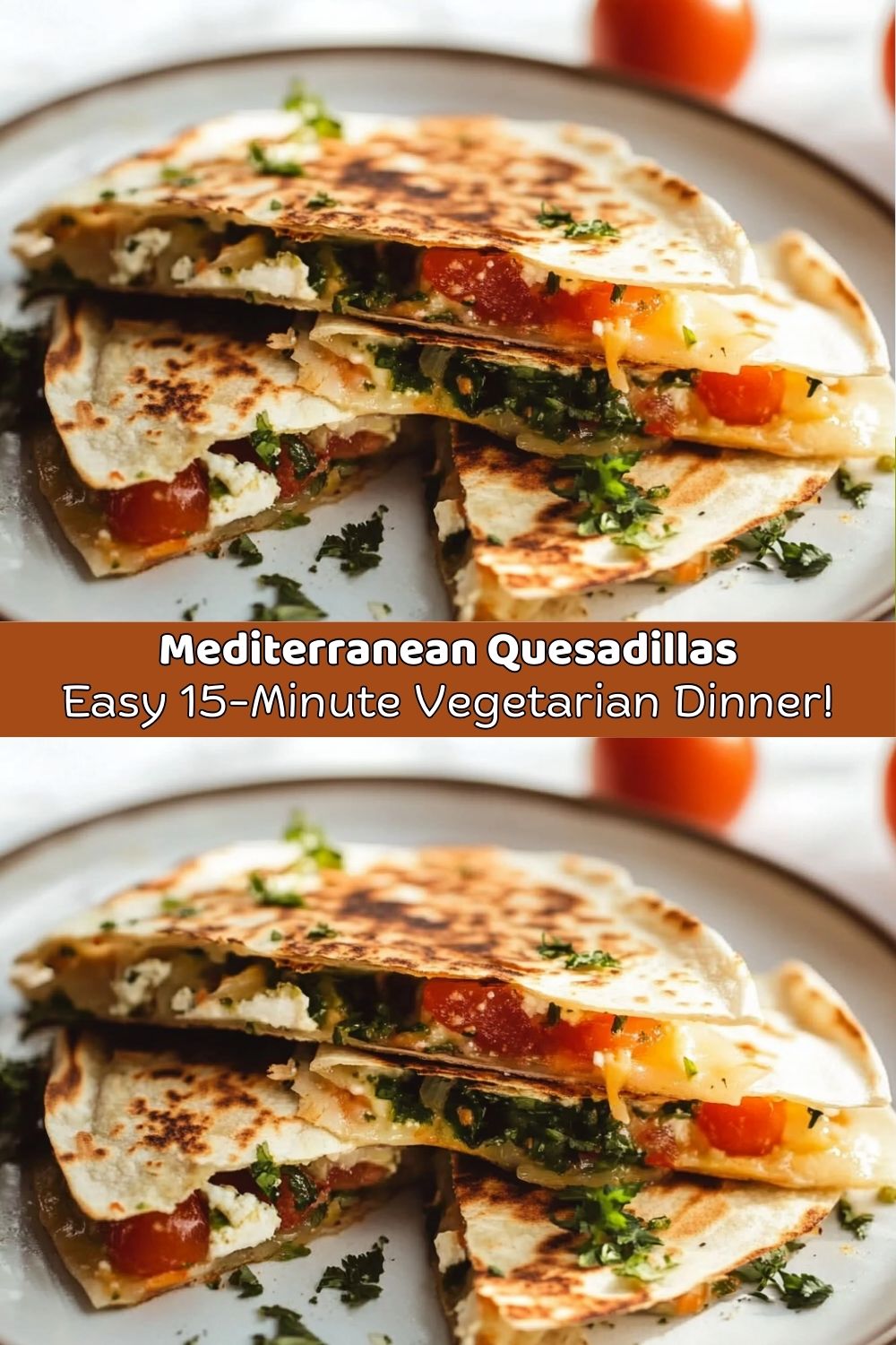 Mediterranean Quesadillas