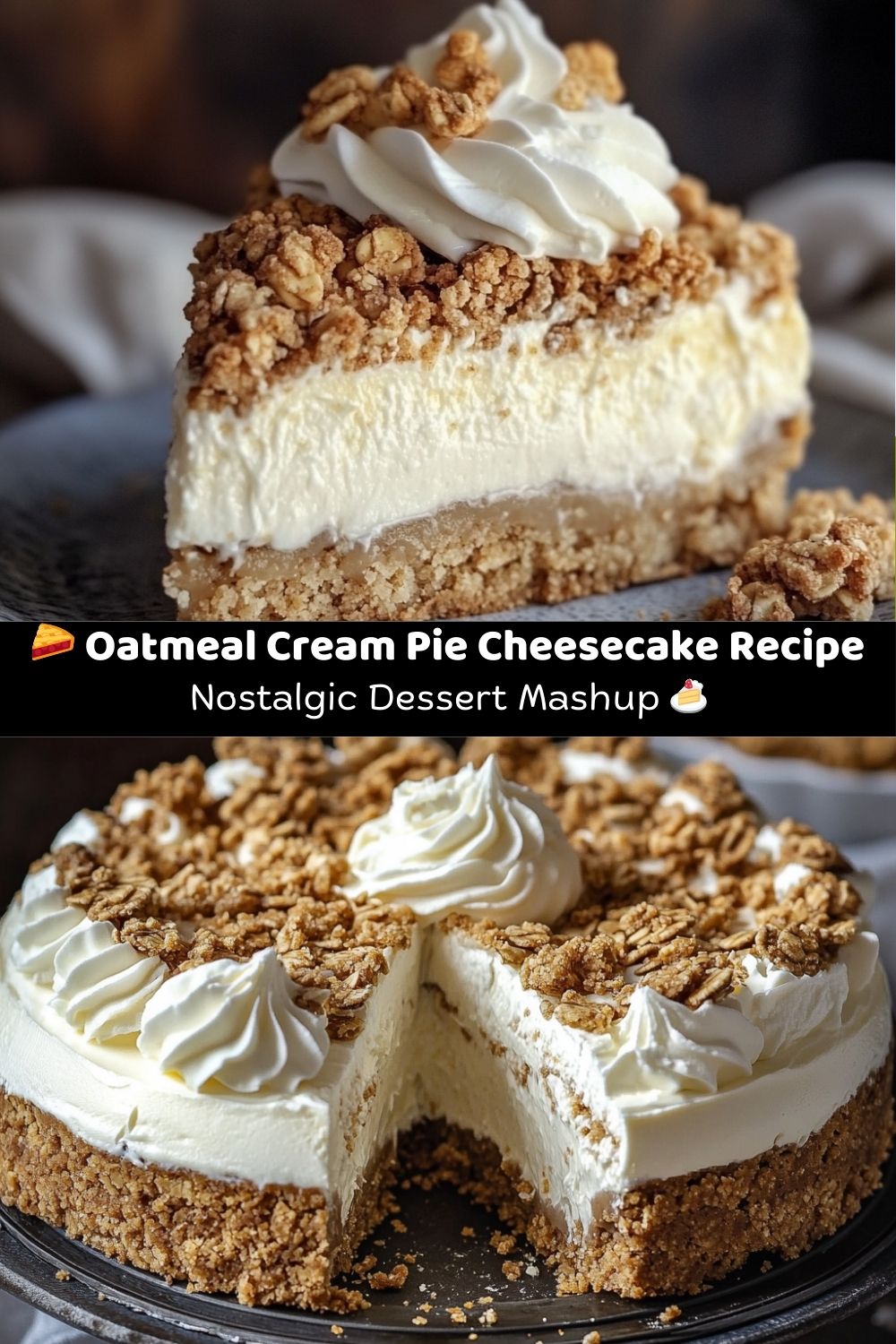 Oatmeal Cream Pie Cheesecake