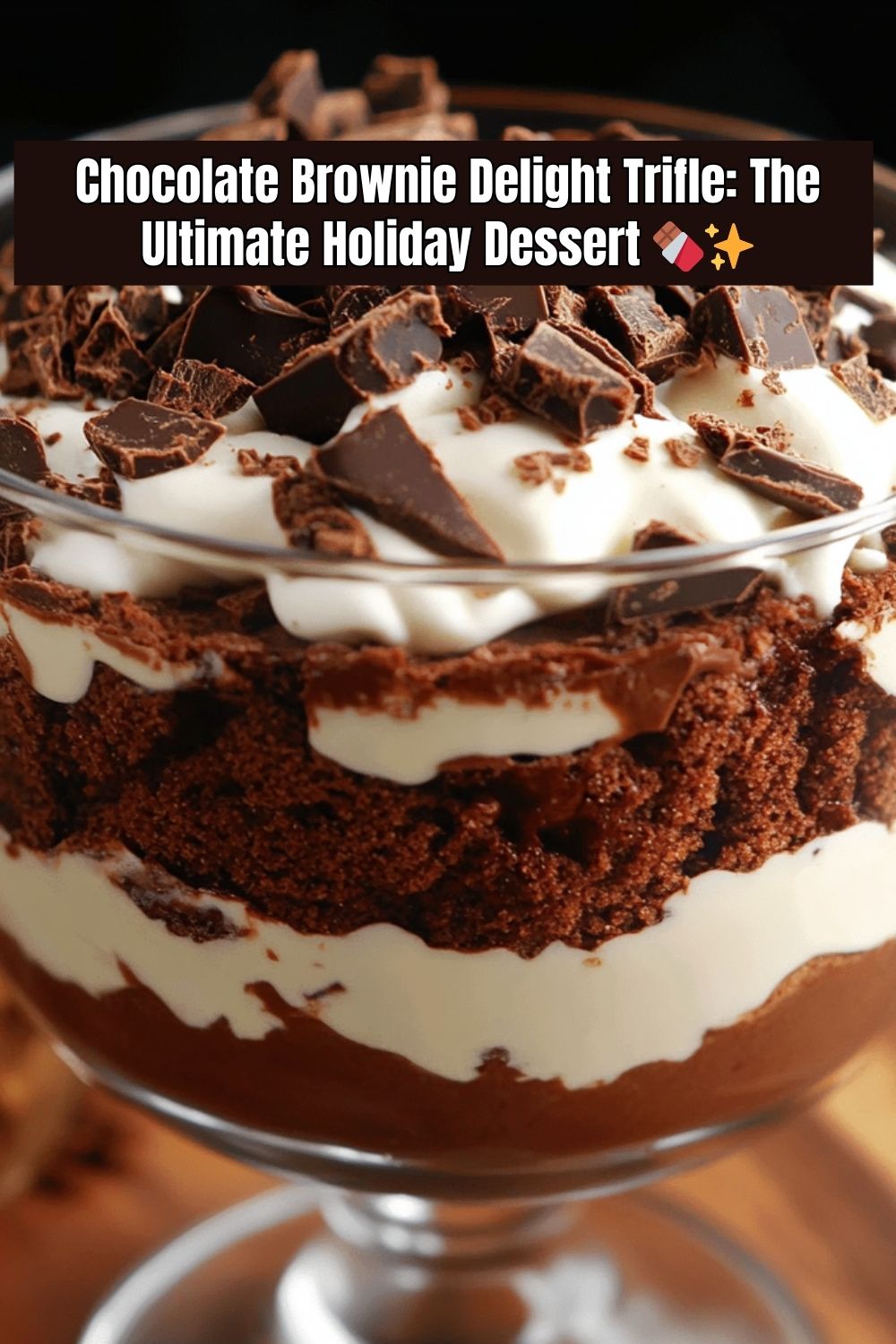 Easy Chocolate Brownie Trifle