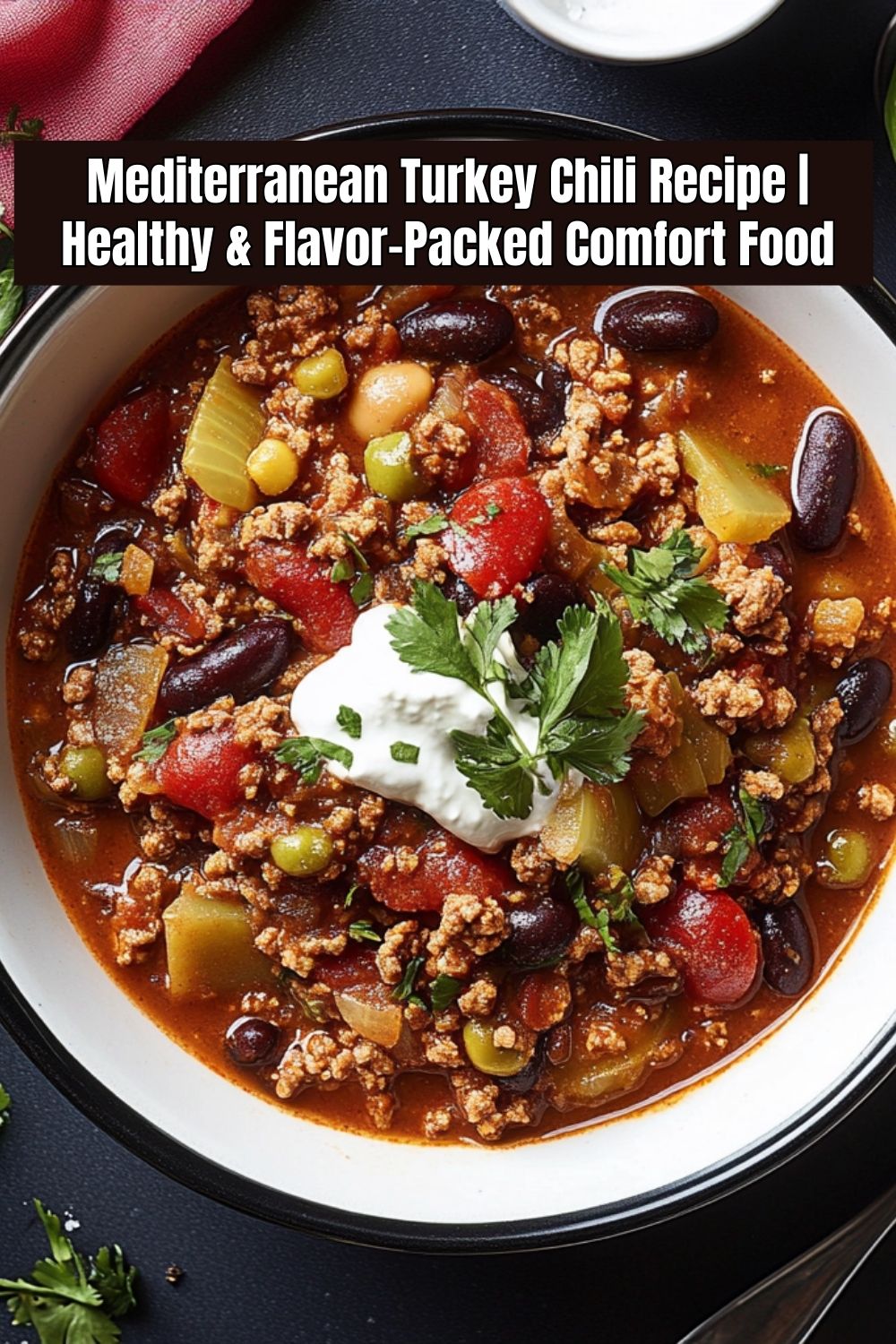 Simple Turkey Chili Recipe Mediterranean-style