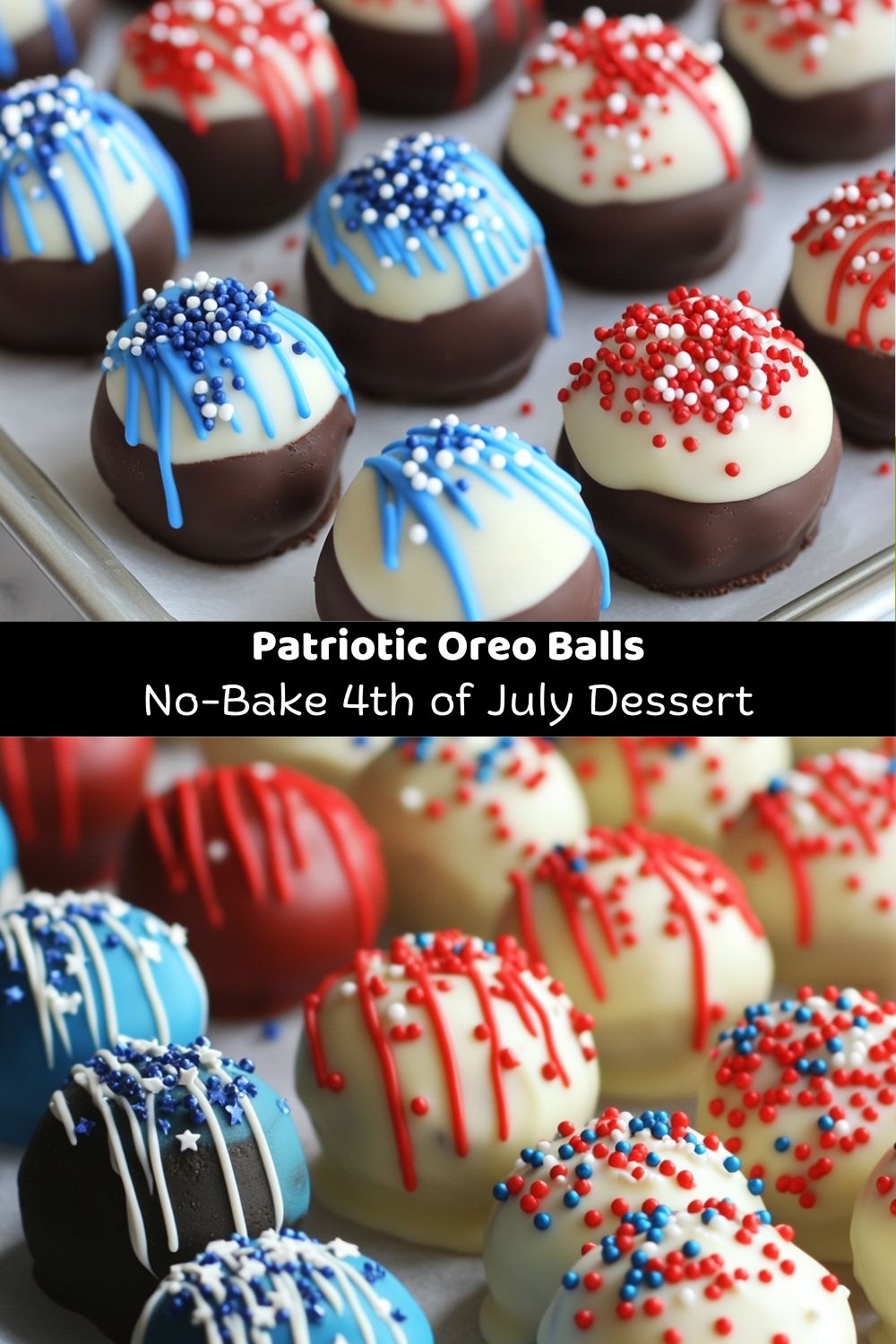 Patriotic Oreo Balls