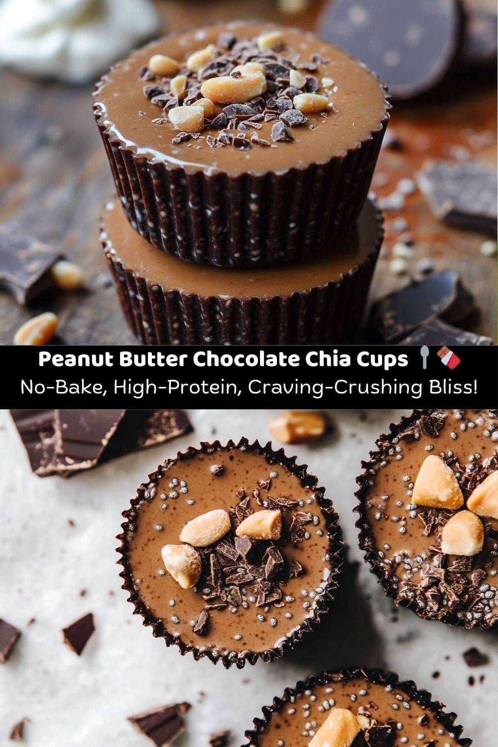 Peanut Butter Chocolate Chia Cups