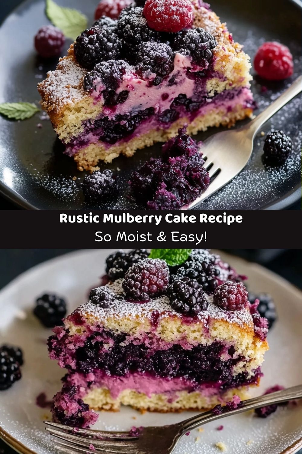 Rustic Mulberry Cake Recipe