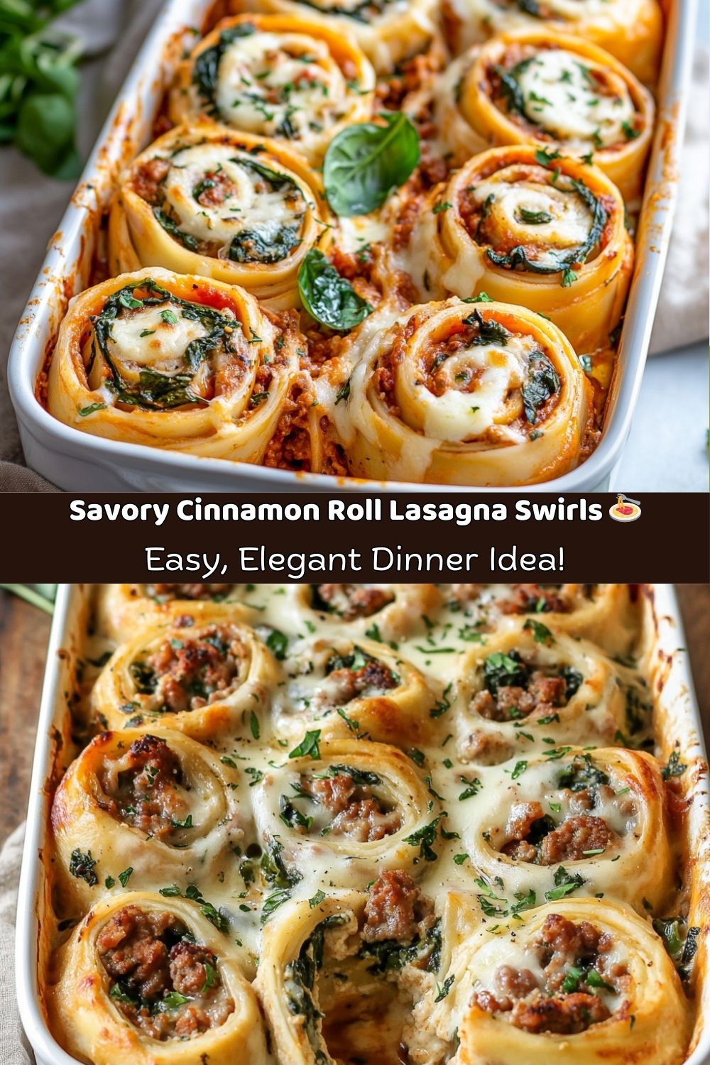 Savory Cinnamon Roll Lasagna Swirls