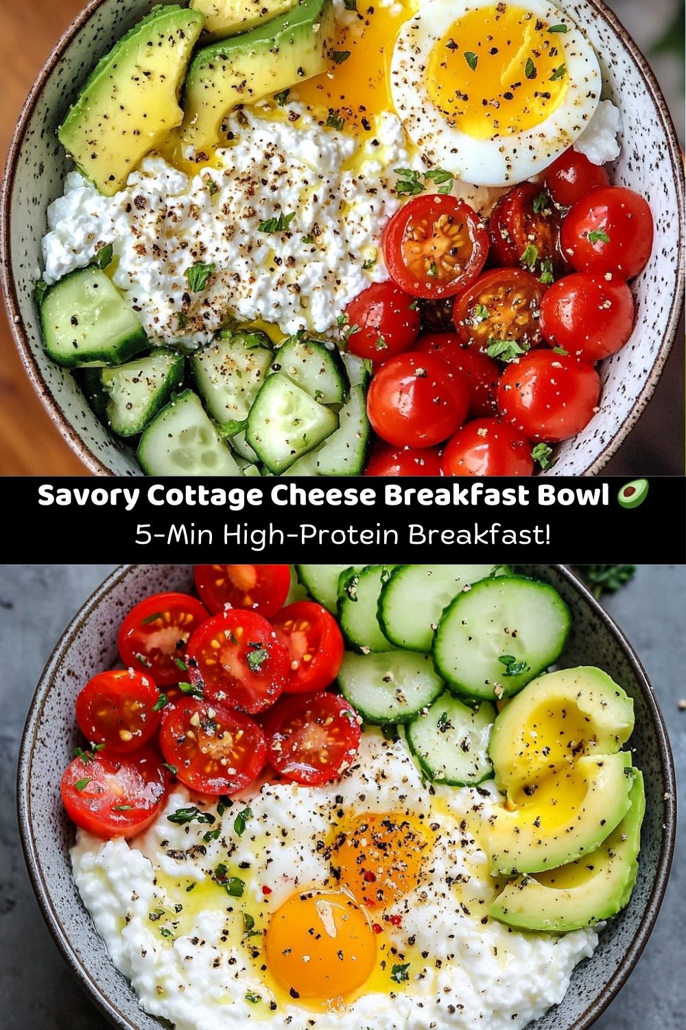 Savory Cottage Cheese Breakfast Bowl