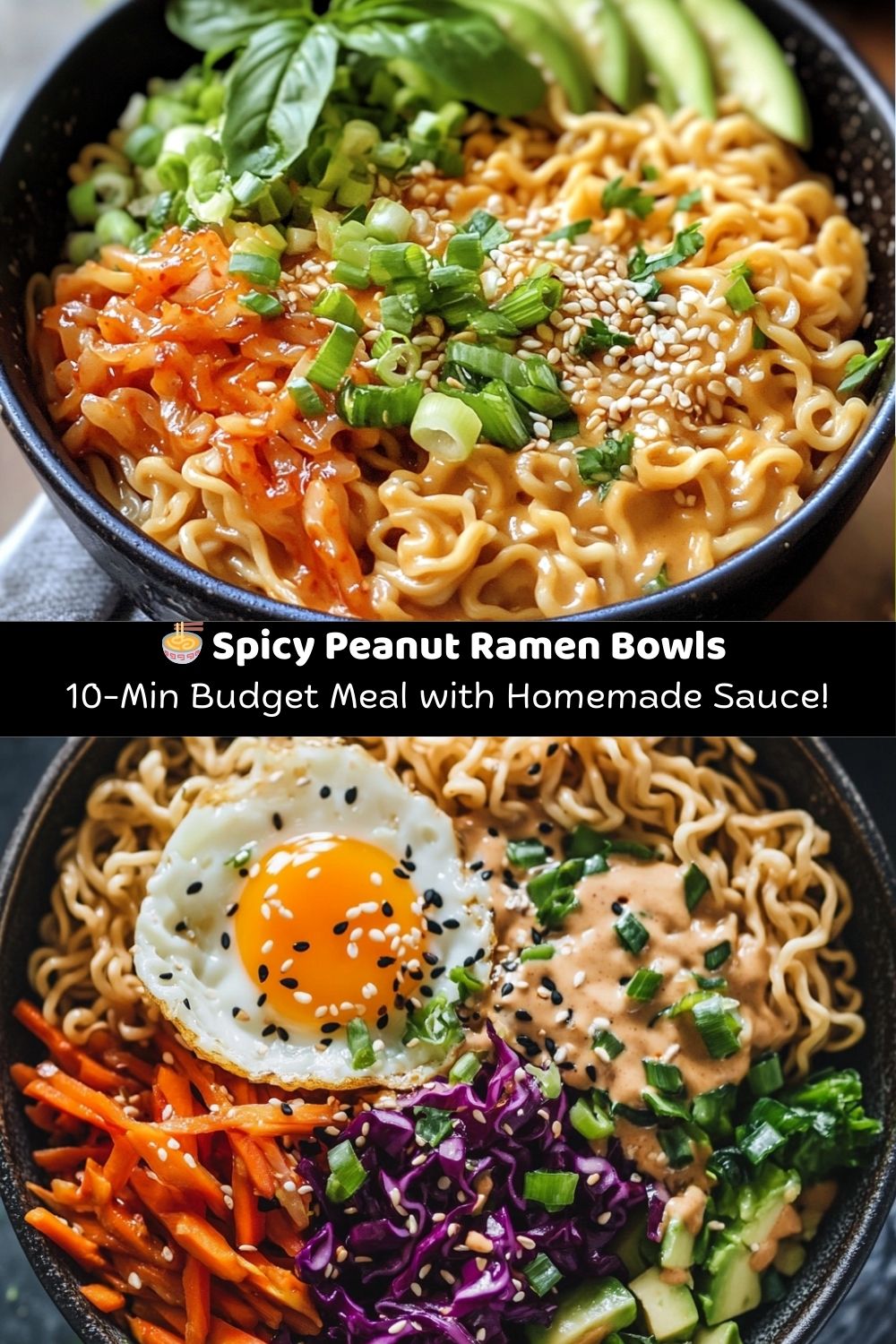 Spicy Peanut Noodle Bowls