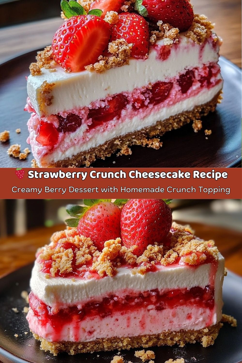 Berrylicious Strawberry Crunch Cheese Cake