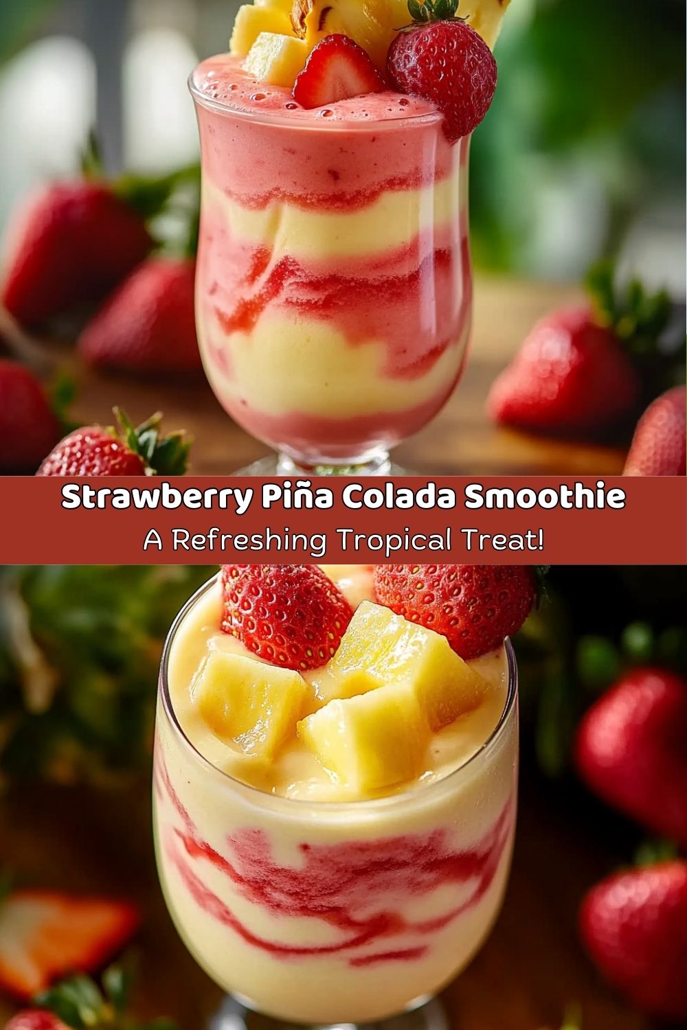 Strawberry Piña Colada Smoothie Recipe
