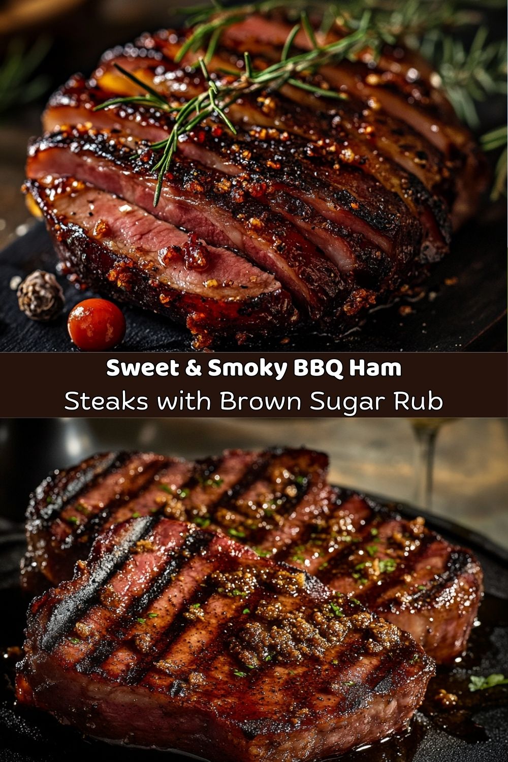 BBQ Ham Steaks with Brown Sugar Rub