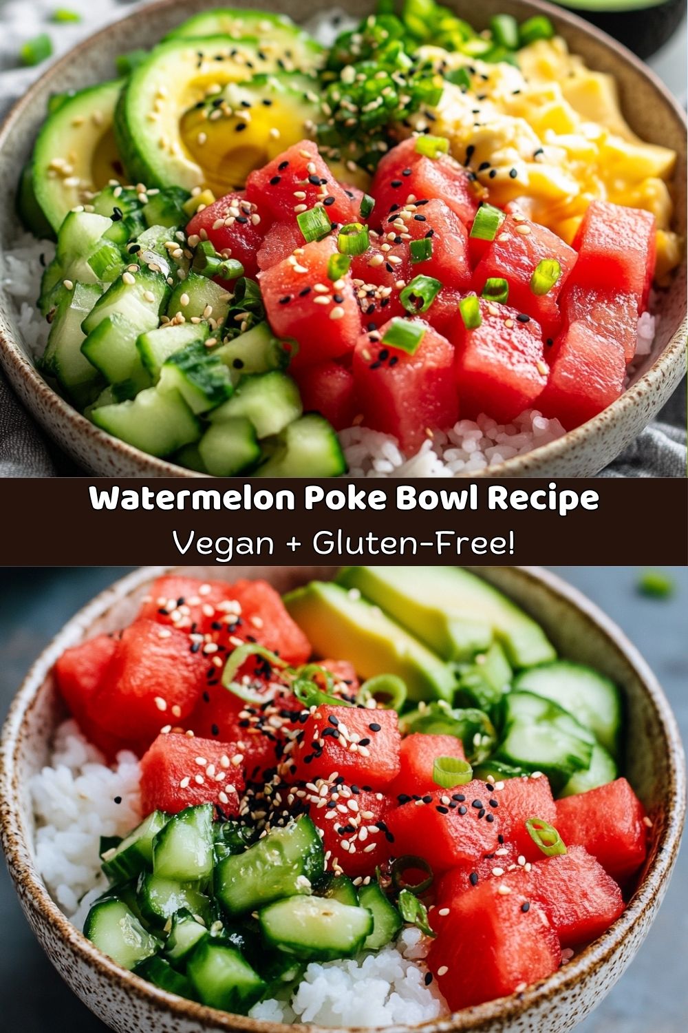 Watermelon Poke Bowls
