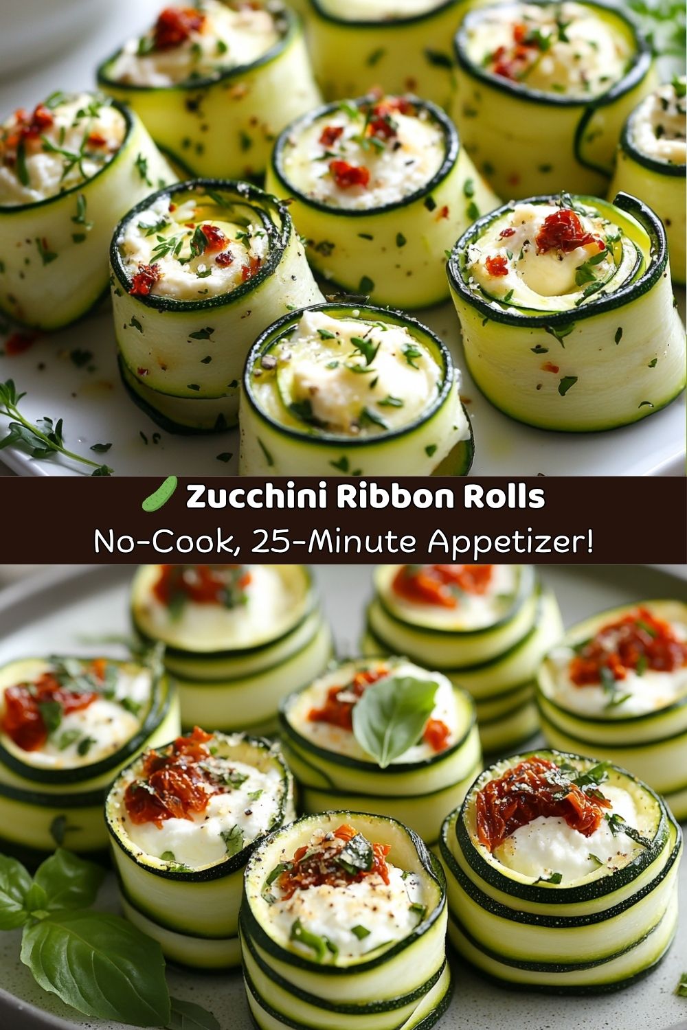 Zucchini Ribbon Rolls