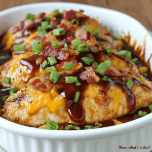 Cheesy Bacon BBQ Chicken
