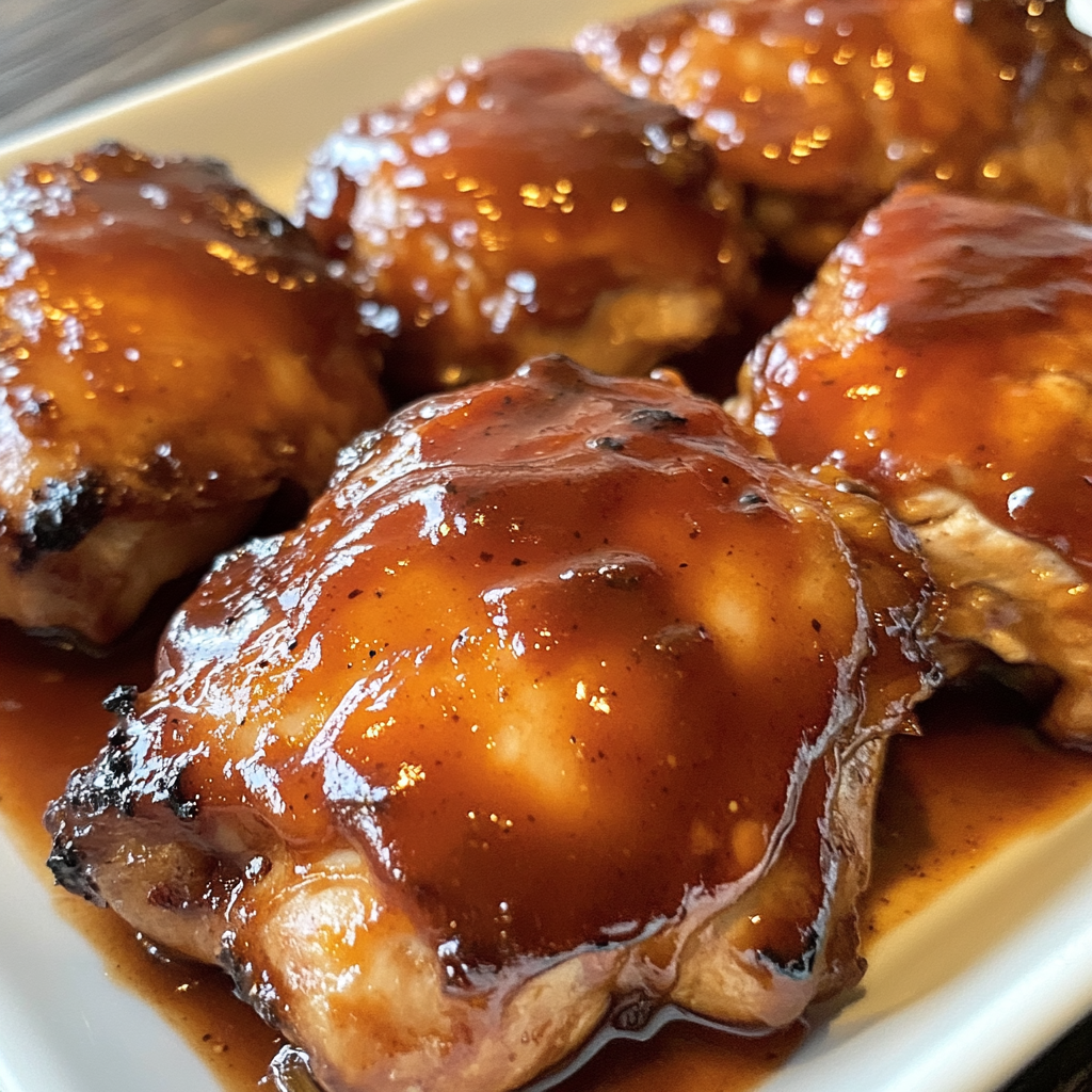 Low Carb BBQ Chicken Thighs
