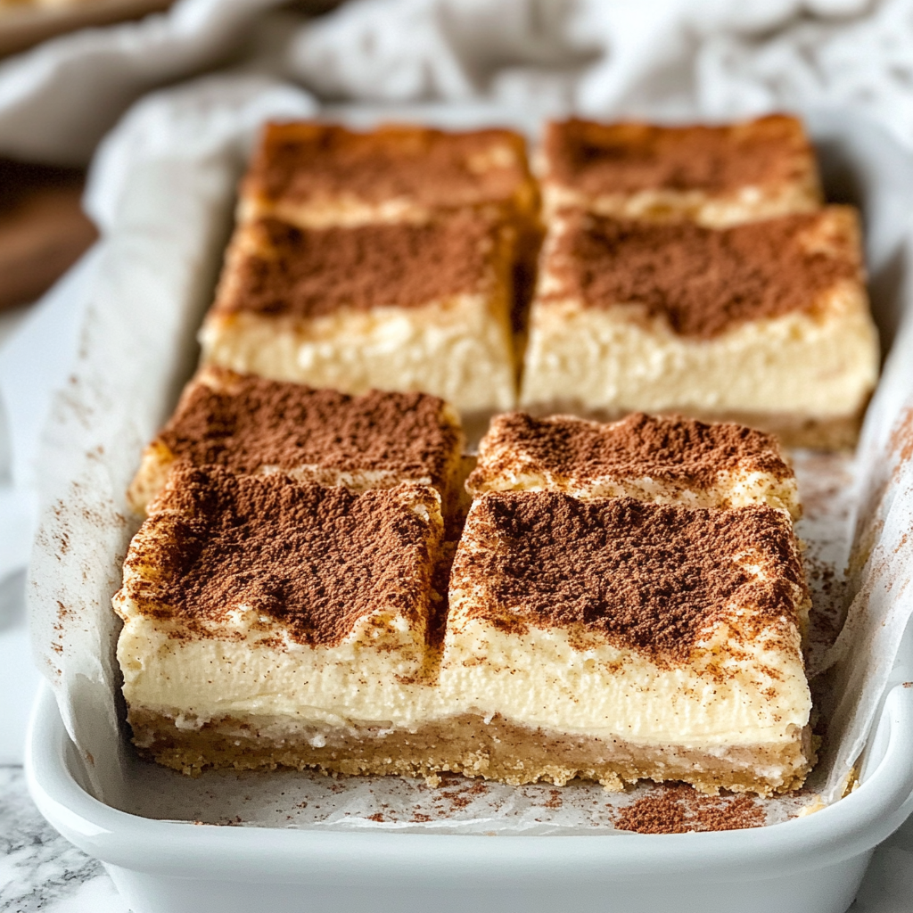 Keto Churro Cheesecake Bars