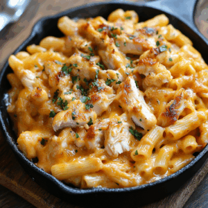 Skinny BBQ Chicken Mac & Cheese